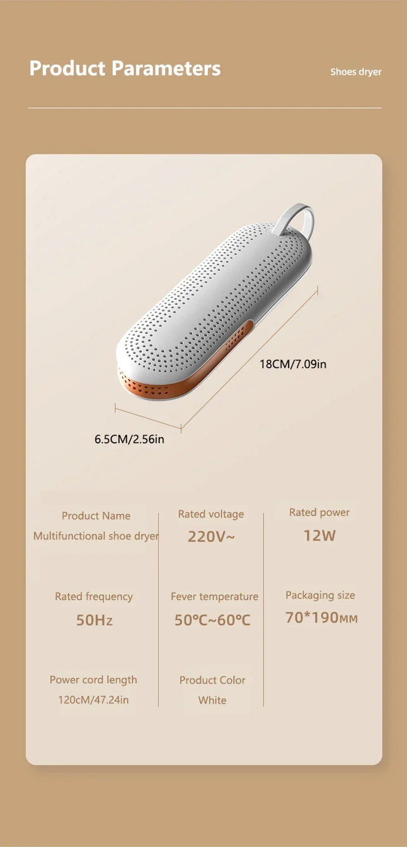 Deodorising & Sterilising Shoe Dryer